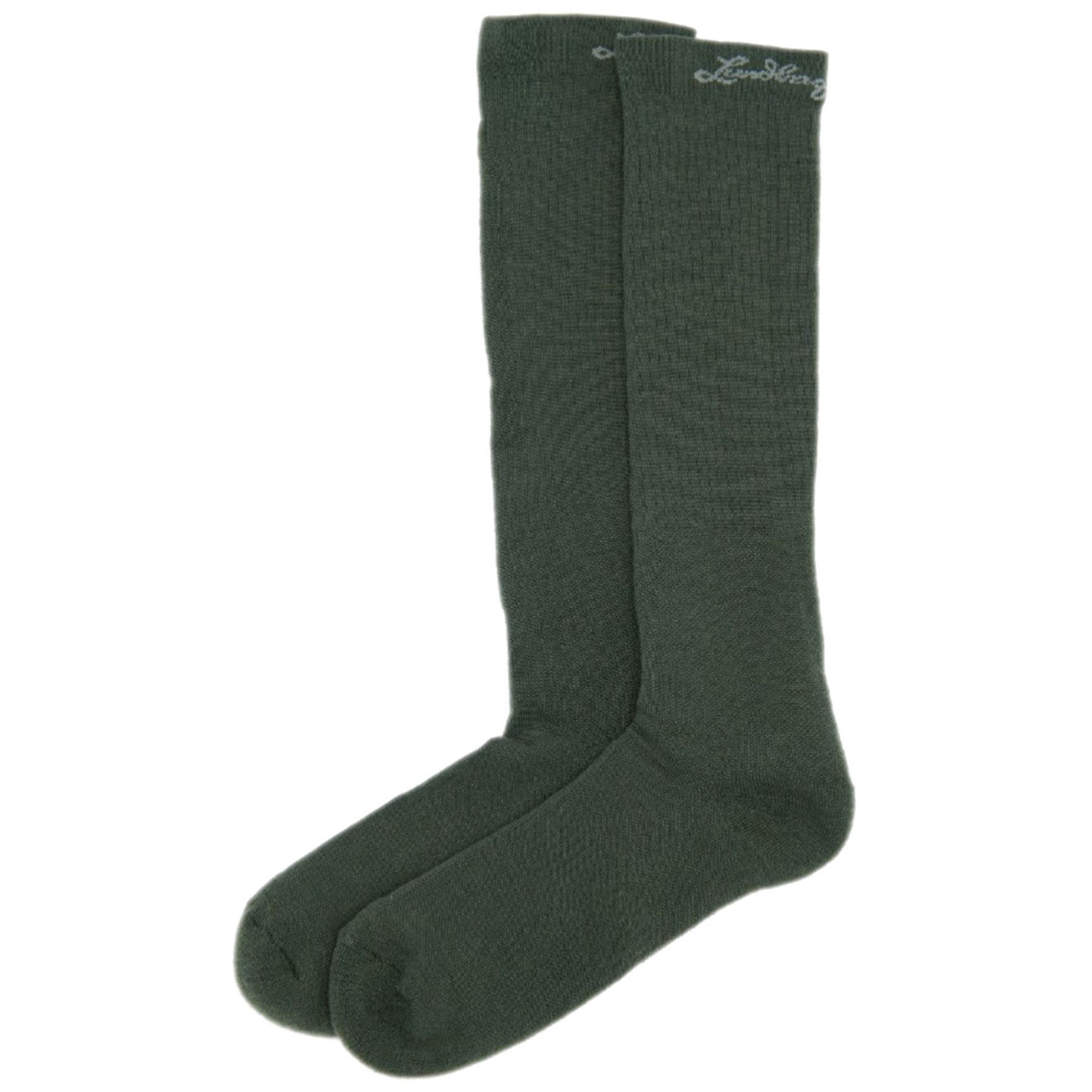 Lundhags Merino Trekking Sock High, wandelsokken, unisex, groen