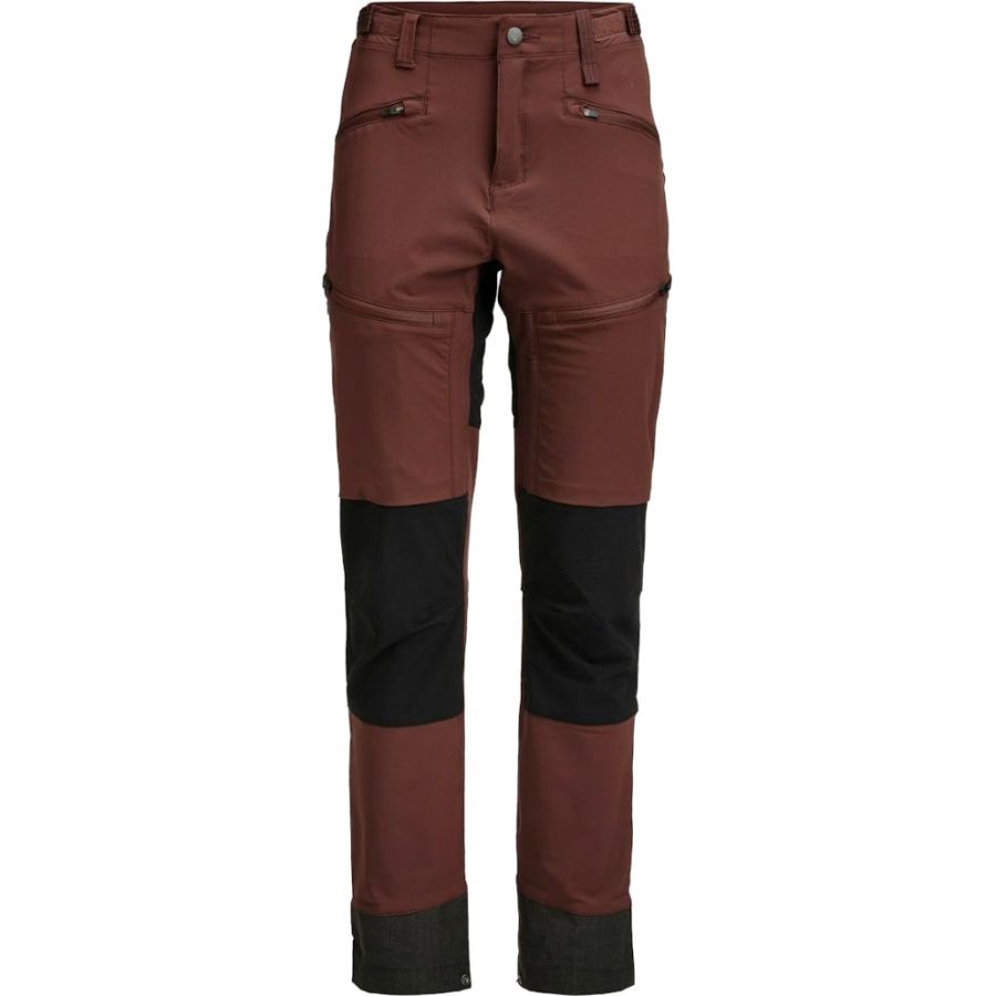 Lundhags Padje Stretch Broek, wandelbroek, dames, rood/zwart