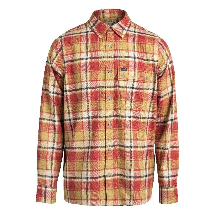 Lundhags Plaid Jarpen Flannel Shirt, overhemd, rosewood