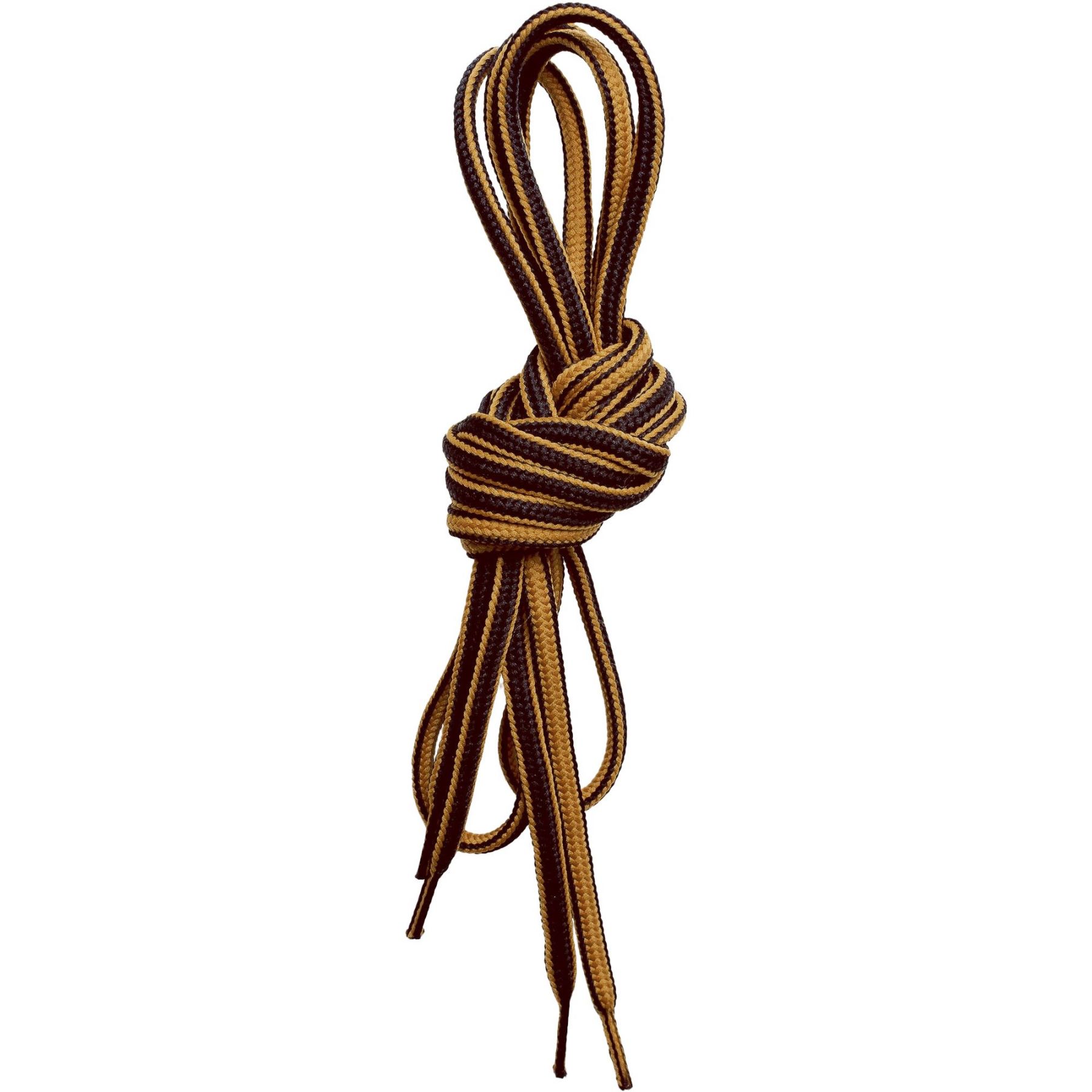 Lundhags Round Shoe Laces 130cm, veters, geel/bruin