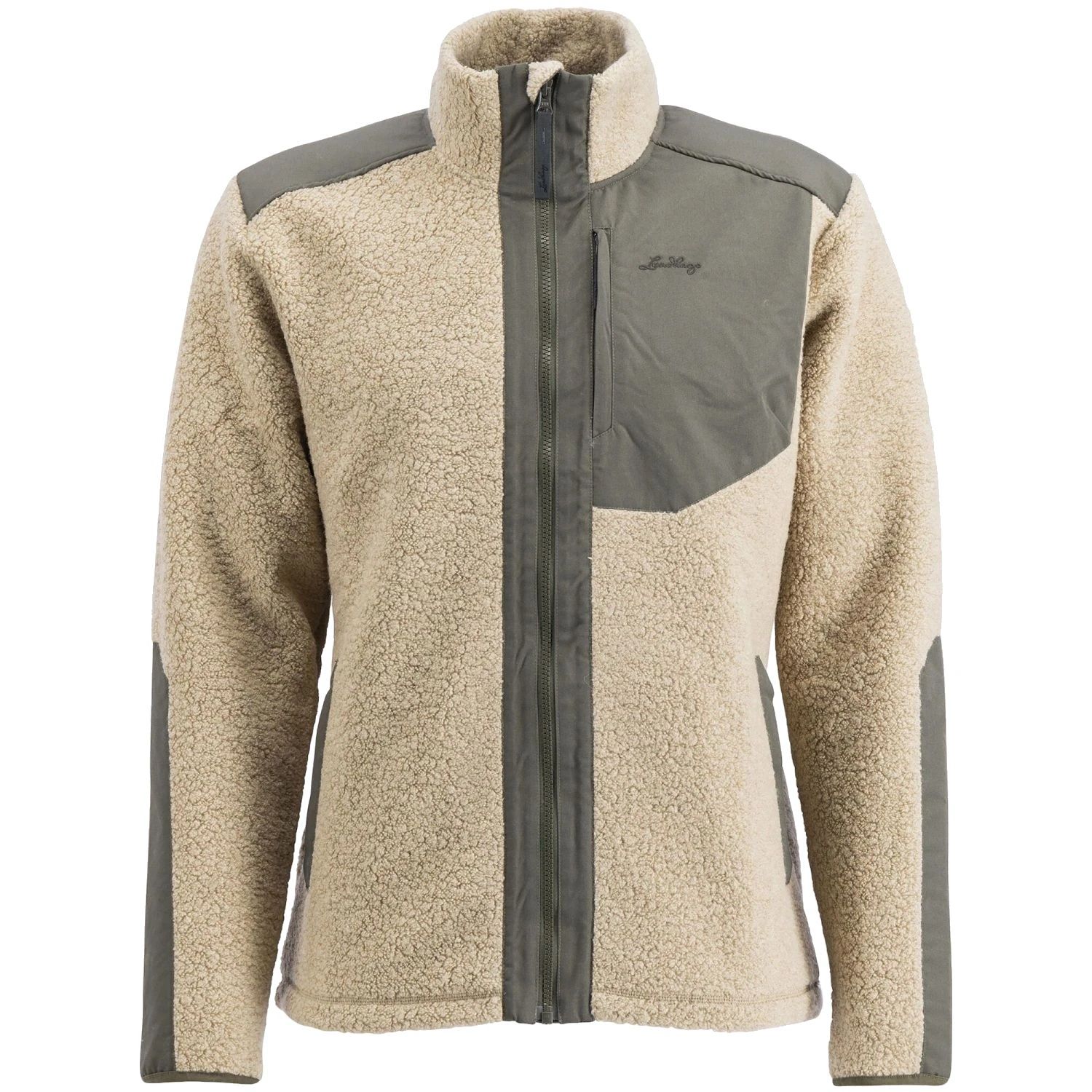 Lundhags Saruk Wool Pile Mid Full Zip, tussenlaag, heren, beige