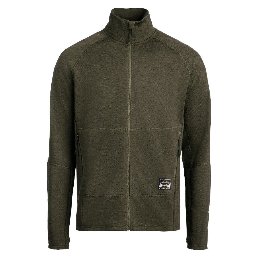 Lundhags Tived Merino Full Zip M, tussenlaag, groen