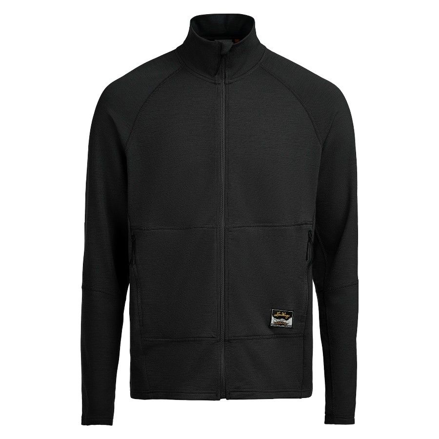 Lundhags Tived Merino Full Zip M, tussenlaag, zwart