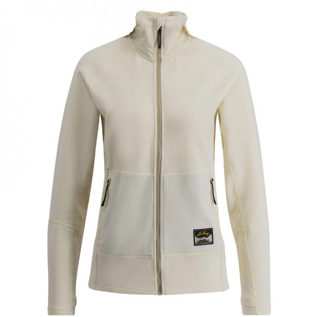 Lundhags Tived Merino Full Zip W, tussenlaag, zwart, wit
