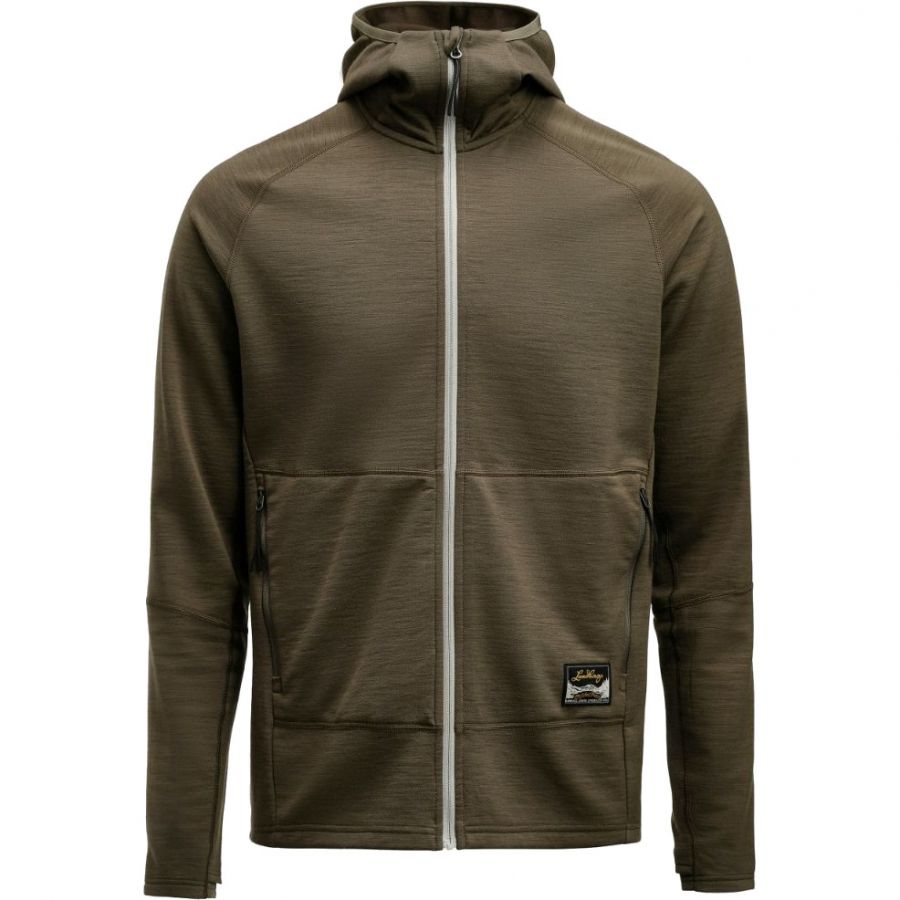 Lundhags Tived Merino Hoodie, tussenlaag, heren, groen