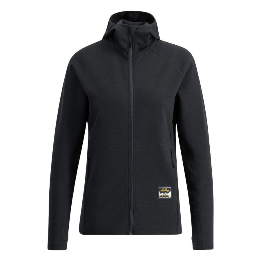 Lundhags Tived Merino Hoodie W, tussenlaag, zwart