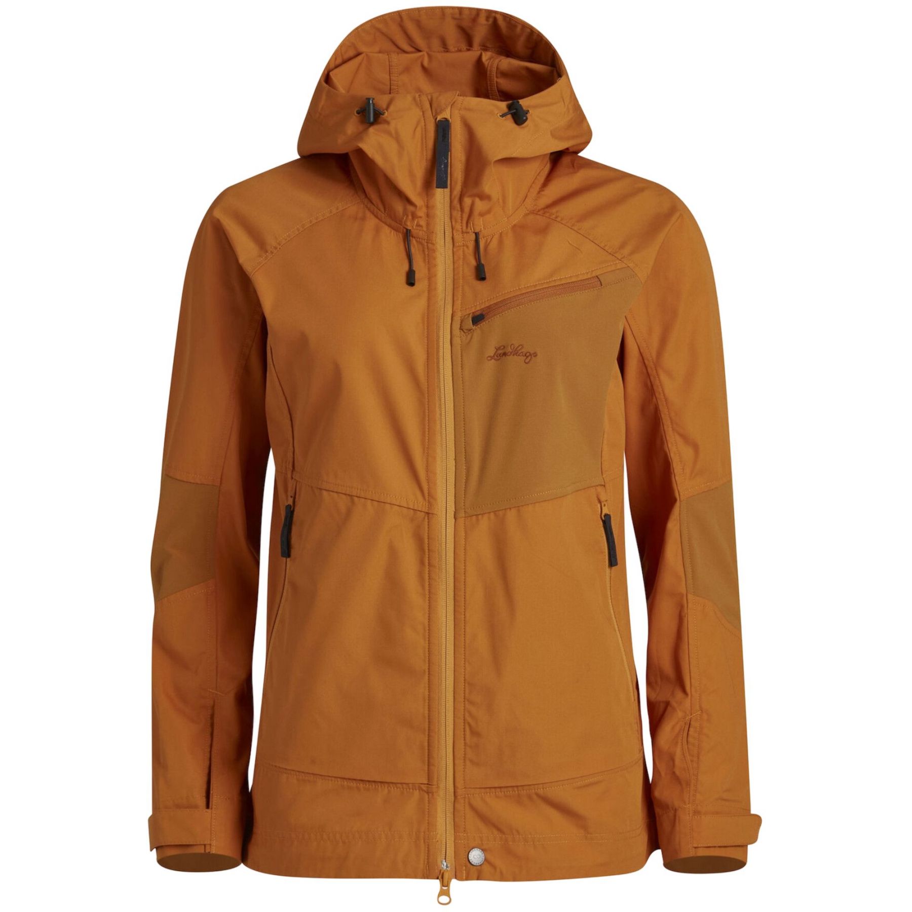 Lundhags Tived Stretch Hybrid Jacket, softshell jas, dames, goud