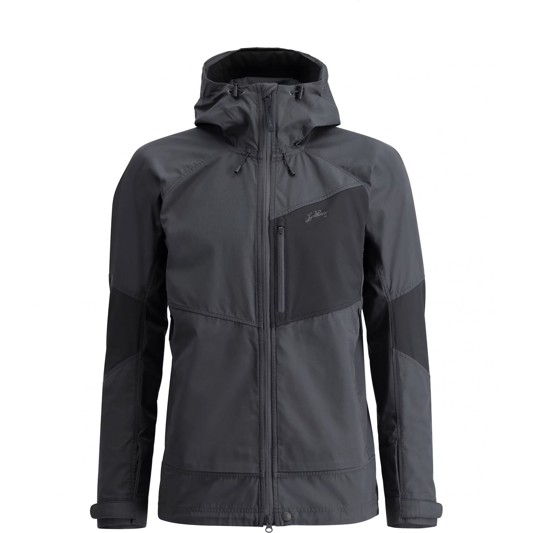 Lundhags Tived Stretch Hybrid Jacket, softshell jas, heren, grijs