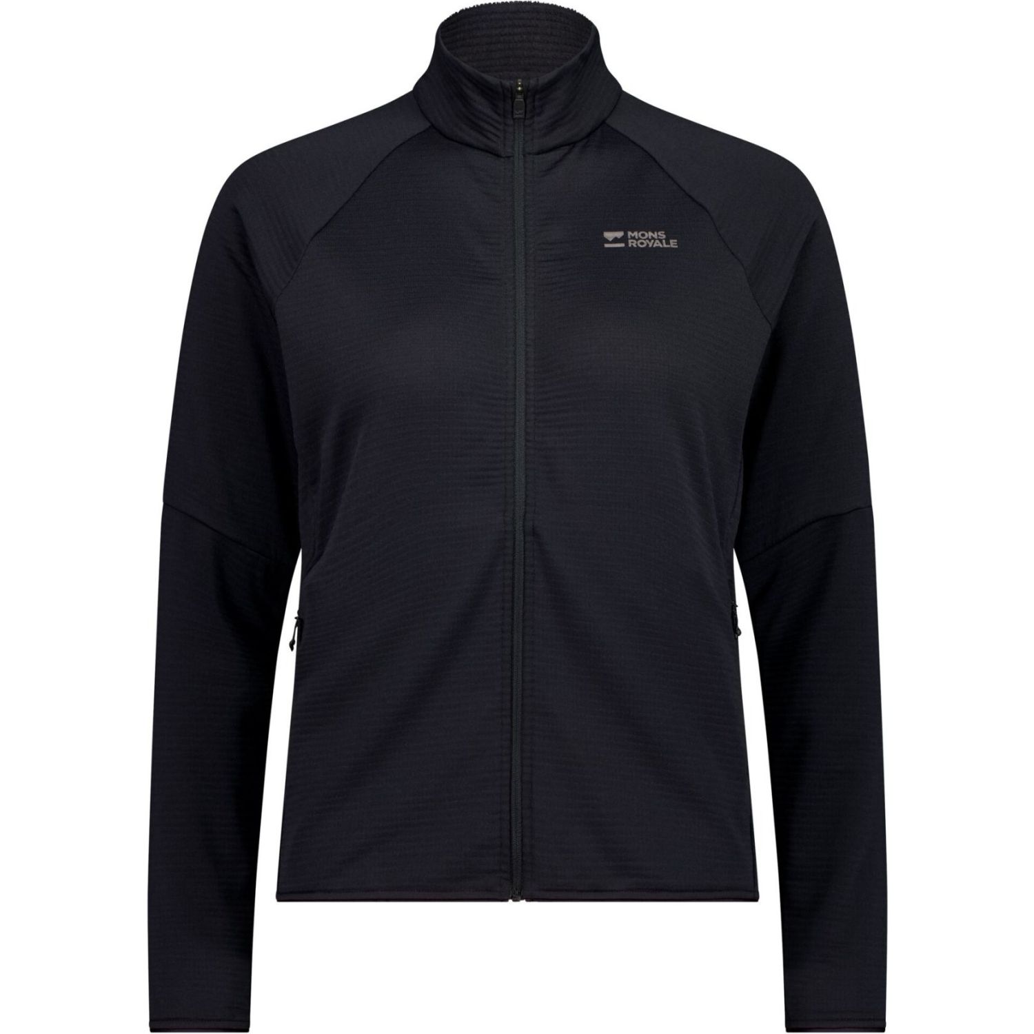 Mons Royale Quad Merino Fleece Jacket, fleecejack, dames, zwart