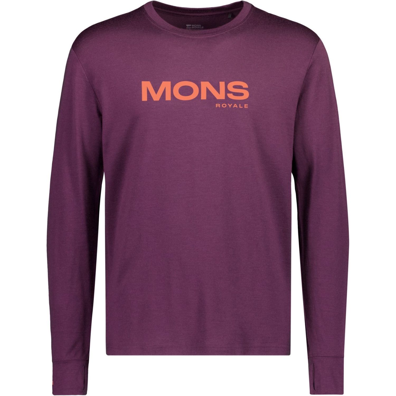 Mons Royale Yotei Merino Classic Long Sleeve, thermoshirt, heren, paars