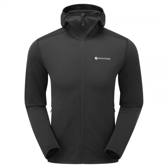 Montane Protium Lite Hoodie, fleecetrui, heren, zwart