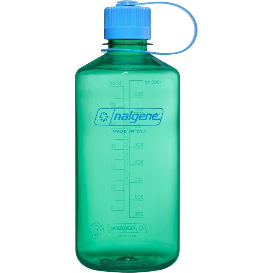 Nalgene - Narrow Mouth Bottle - drinkfles - waterfles - lekvrij - 1000ml - BPA Free - SUSTAIN - Pastel Green