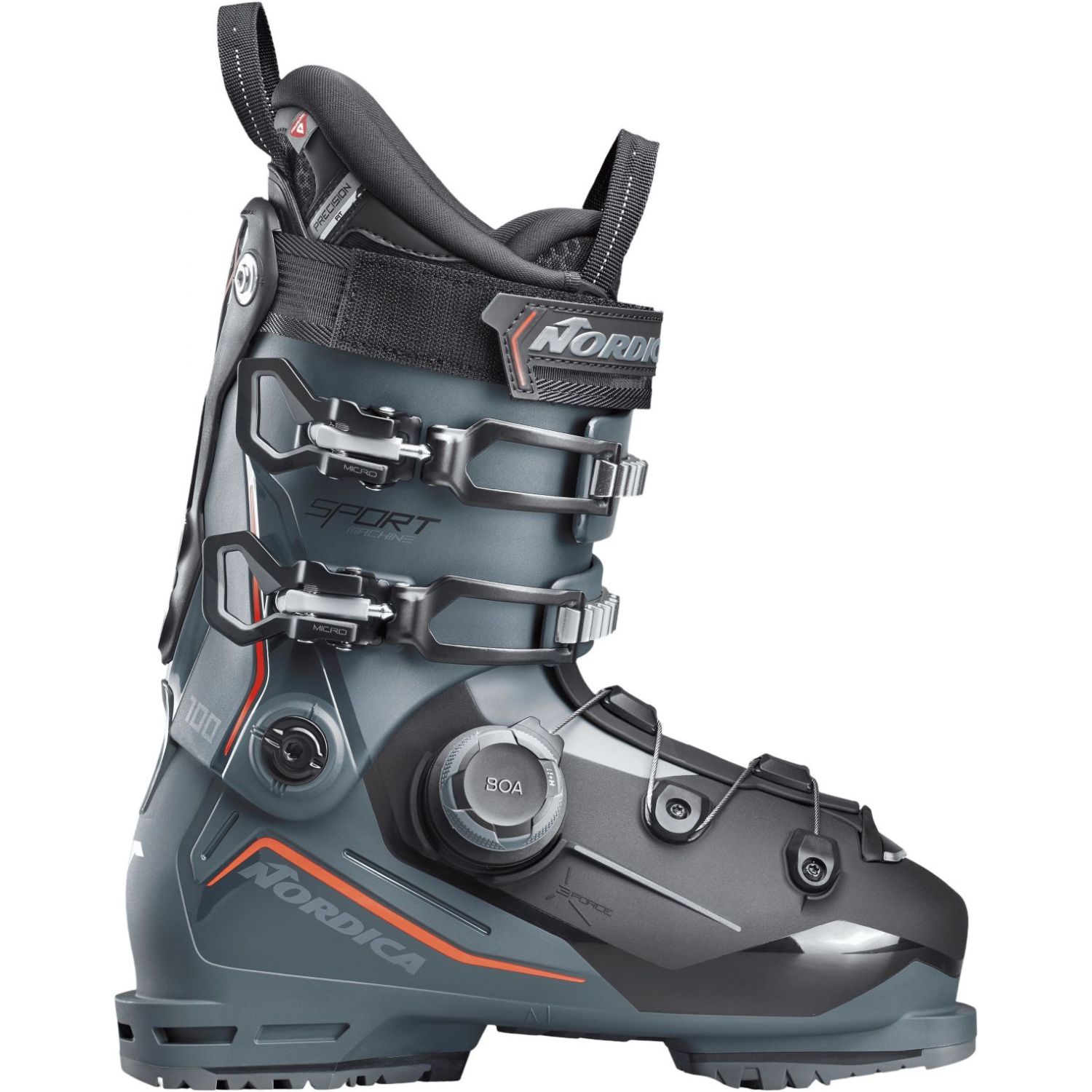 Nordica Sportmachine 3 100 BOA (GW) - Ski schoenen - Groen/Zwart/Rood - 26.5
