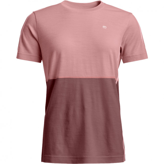 Ortovox 185 Rock'n'Wool Short Sleeve, dames, roze