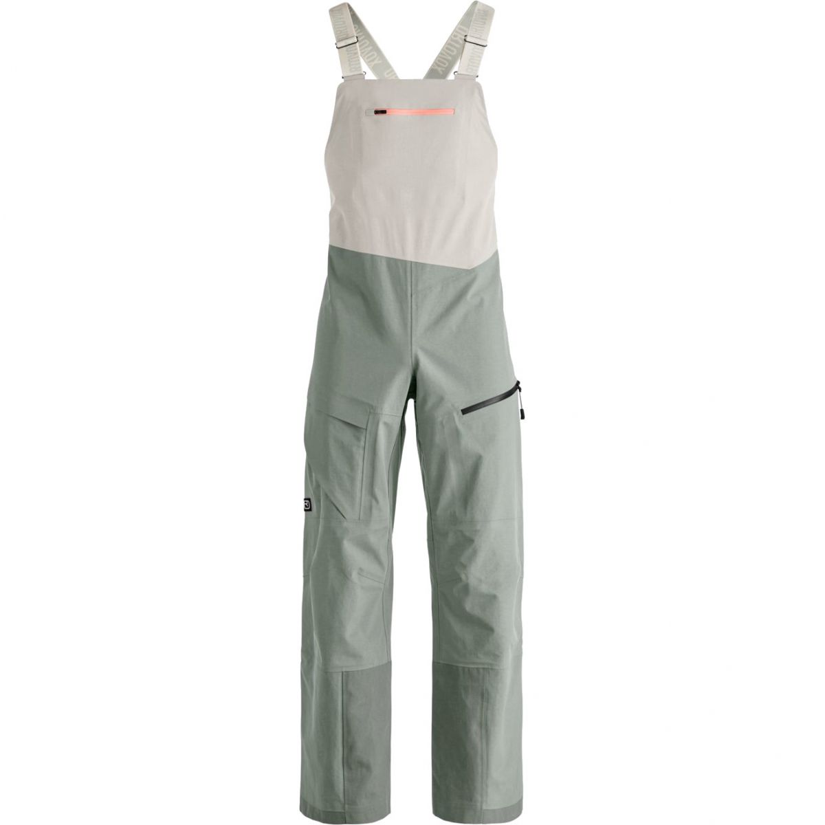 Ortovox Ravine Plus 3L Bib, hardshellbroek, dames, lichtgroen
