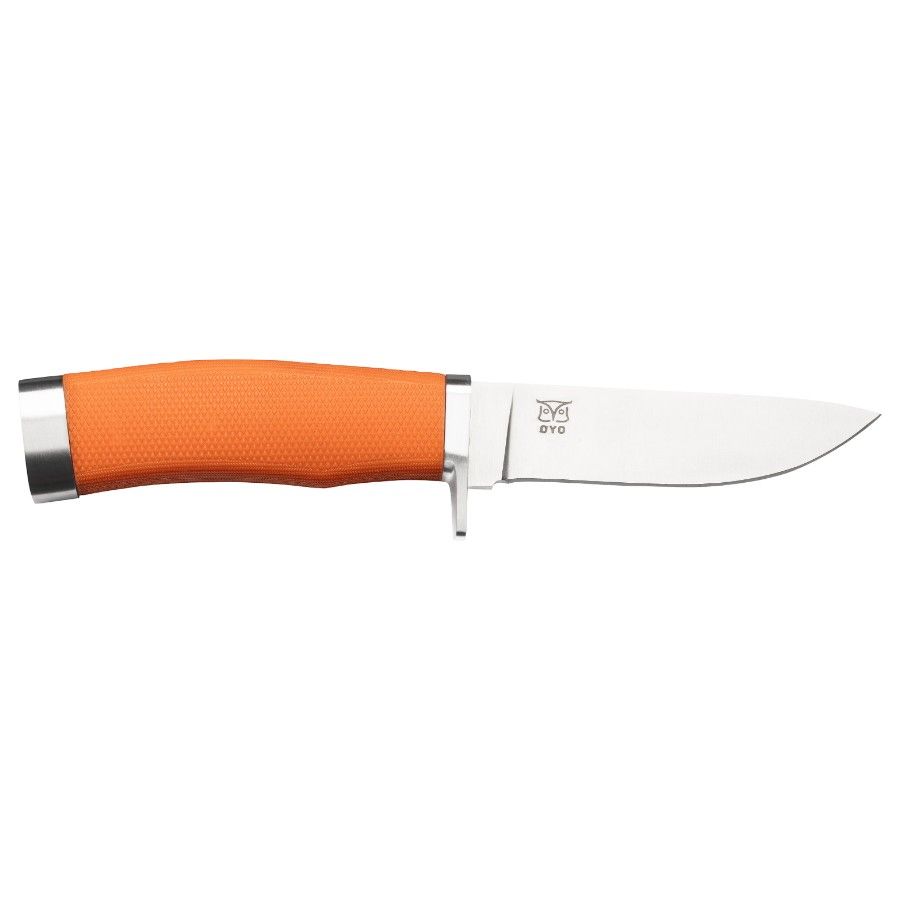 Oyo Finnskogen Knife W/ Leather Sheath, mes, oranje