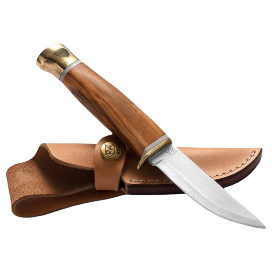 Oyo Jotunheimen Knife W/ Leather Sheath, outdoormes, beige