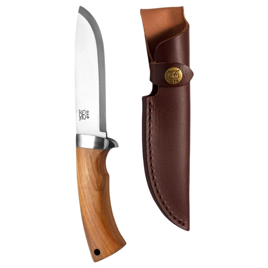 Oyo Rondane Junior Knife W/ Lederen schede, outdoormes, bruin
