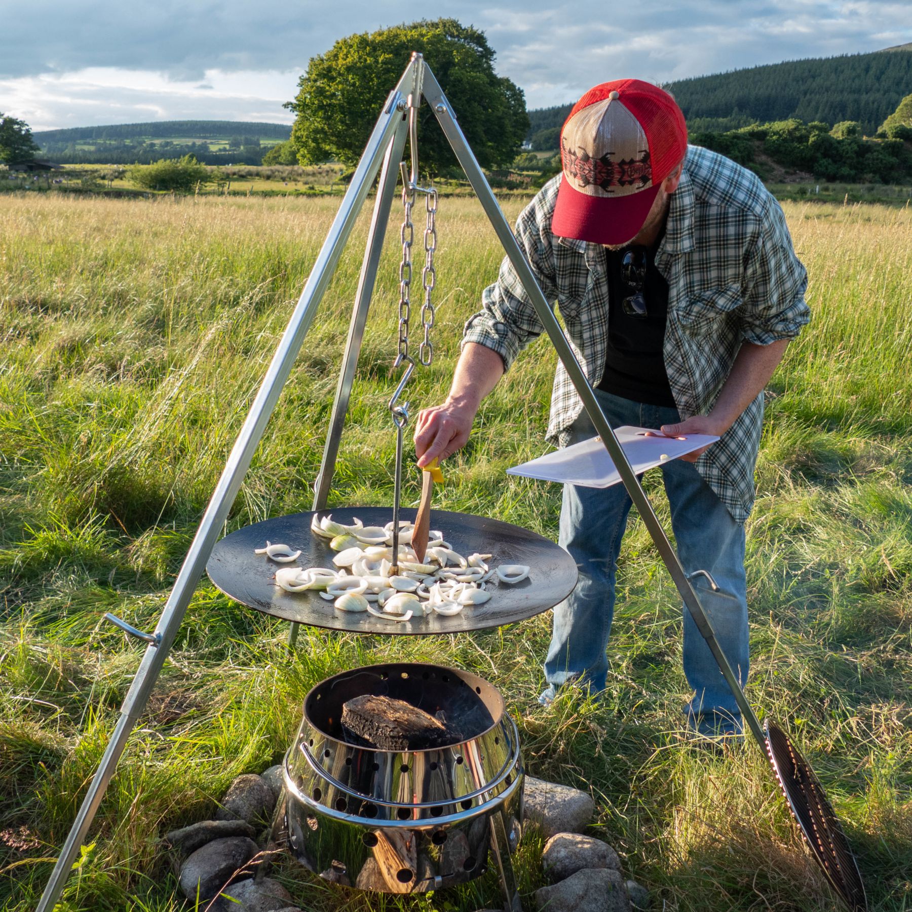 Petromax Hanging grill tray for tripod, hangende grillbak.
