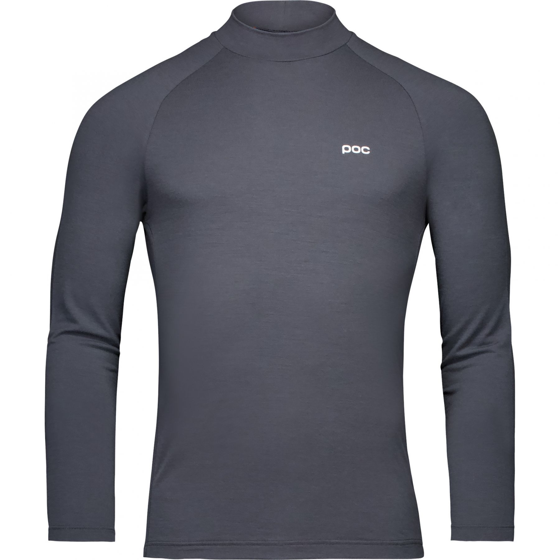 POC Layer Merino Mock Neck Jersey, thermoshirt, heren, donkergrijs