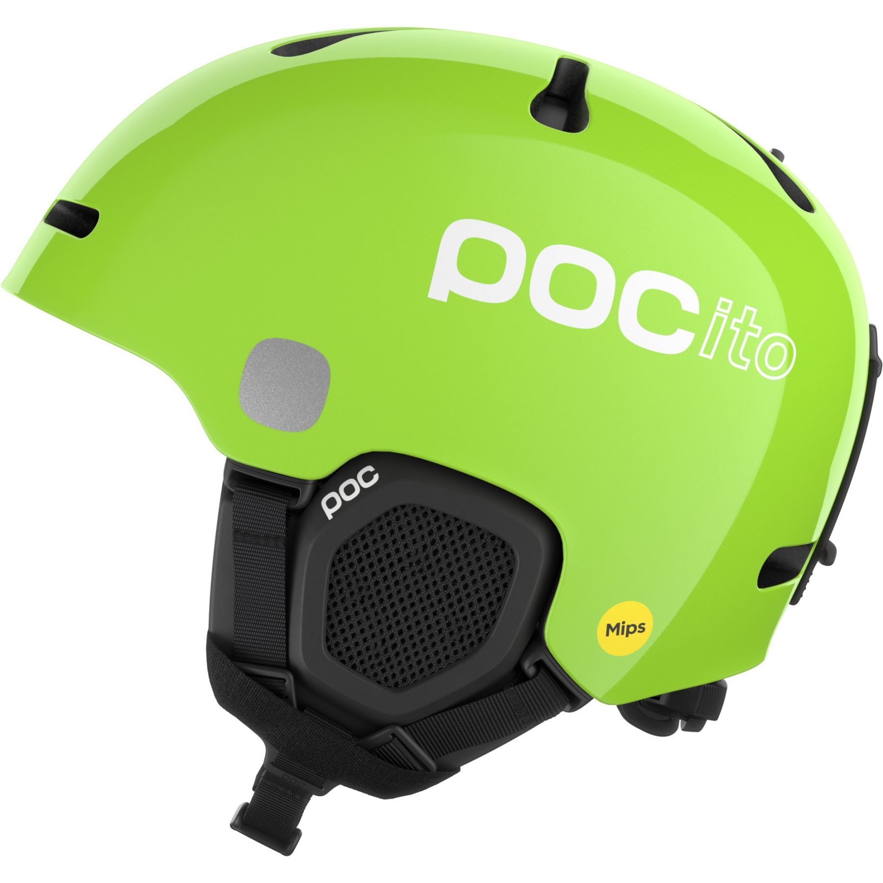 POCito Fornix MIPS, skihlem, junior, fluorescent yellow/green
