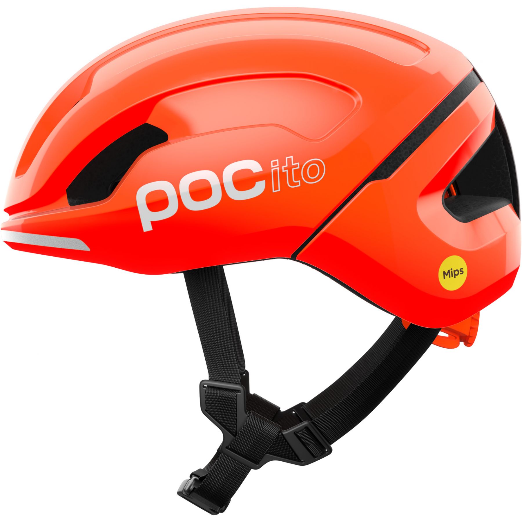 POCito Omne MIPS, fietshelm, junior, fluorescent orange