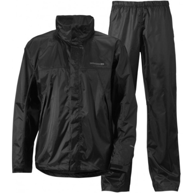 Didriksons Main Rain Set Heren, zwart