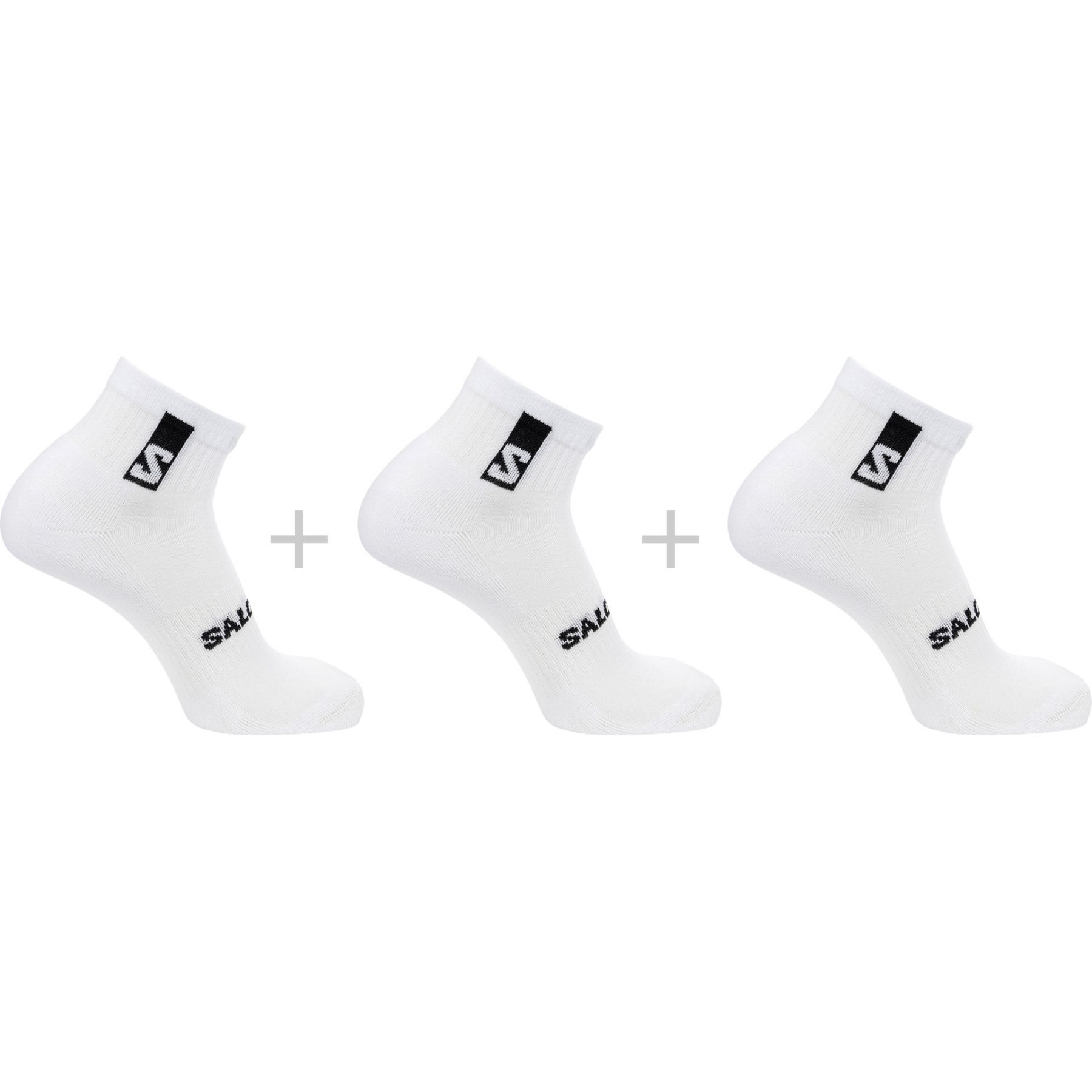 Salomon Everyday Ankle 3-Pack, hardloopsokken, wit