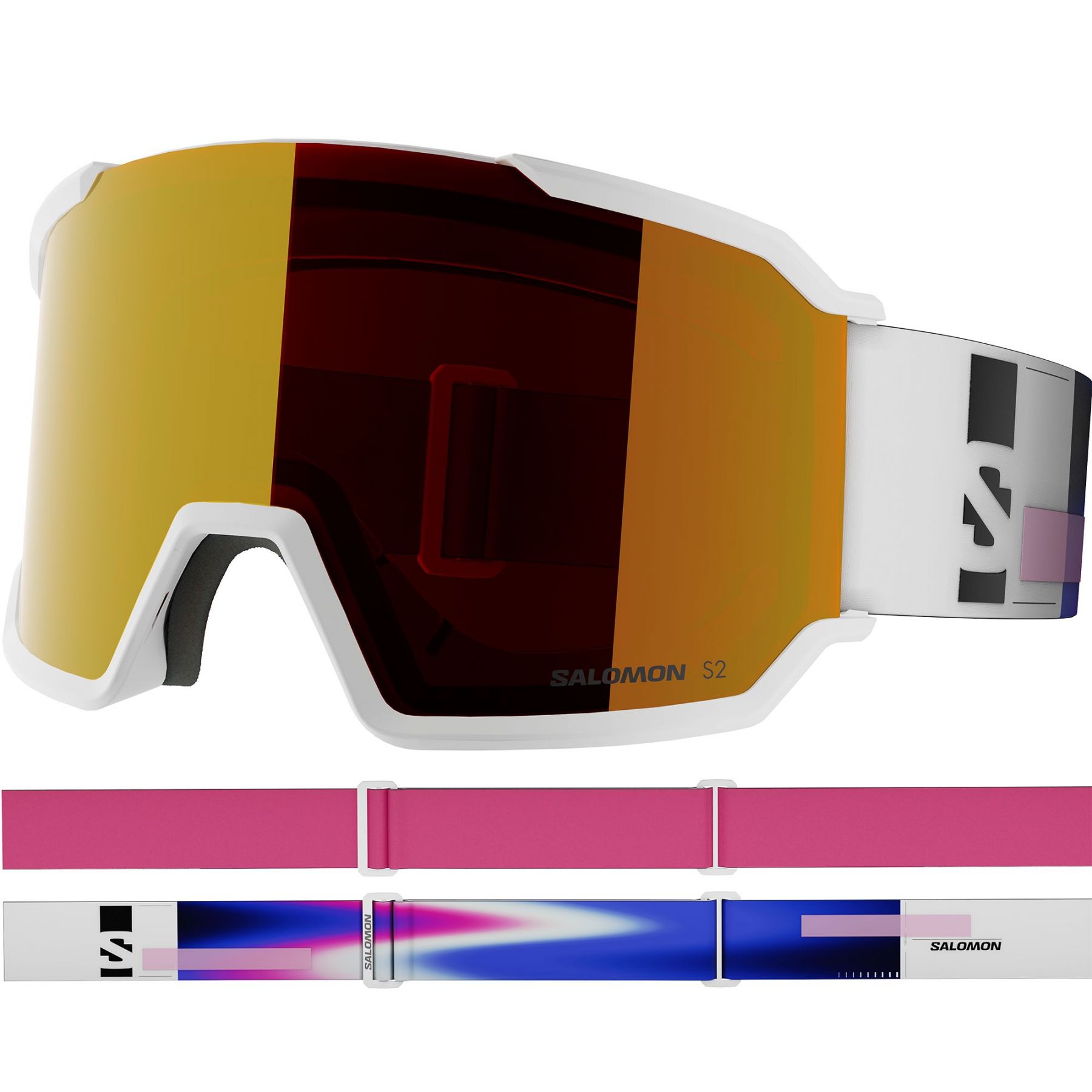 Salomon S/View 3, skibril, wit