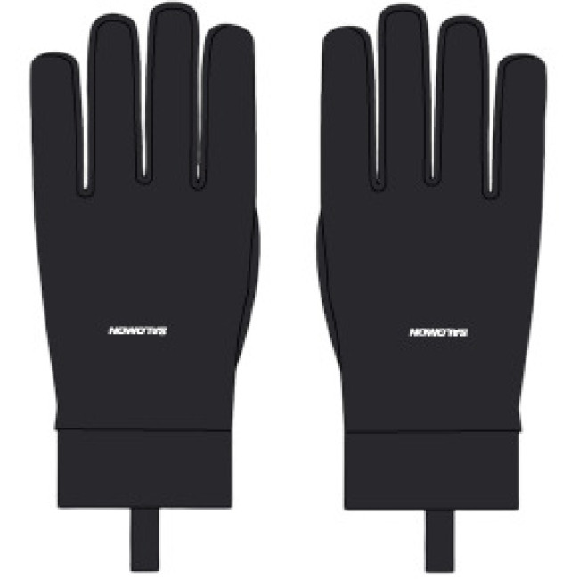Salomon Tech Softshell, hardloophandschoen, zwart