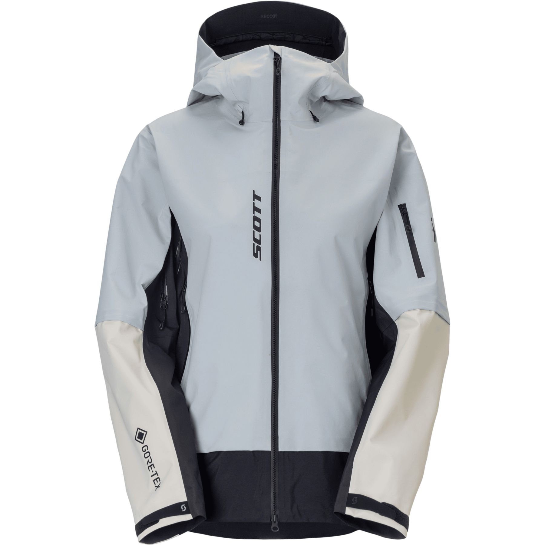 Scott Explorair GTX 3L, hardshelljack, dames, blauw/beige
