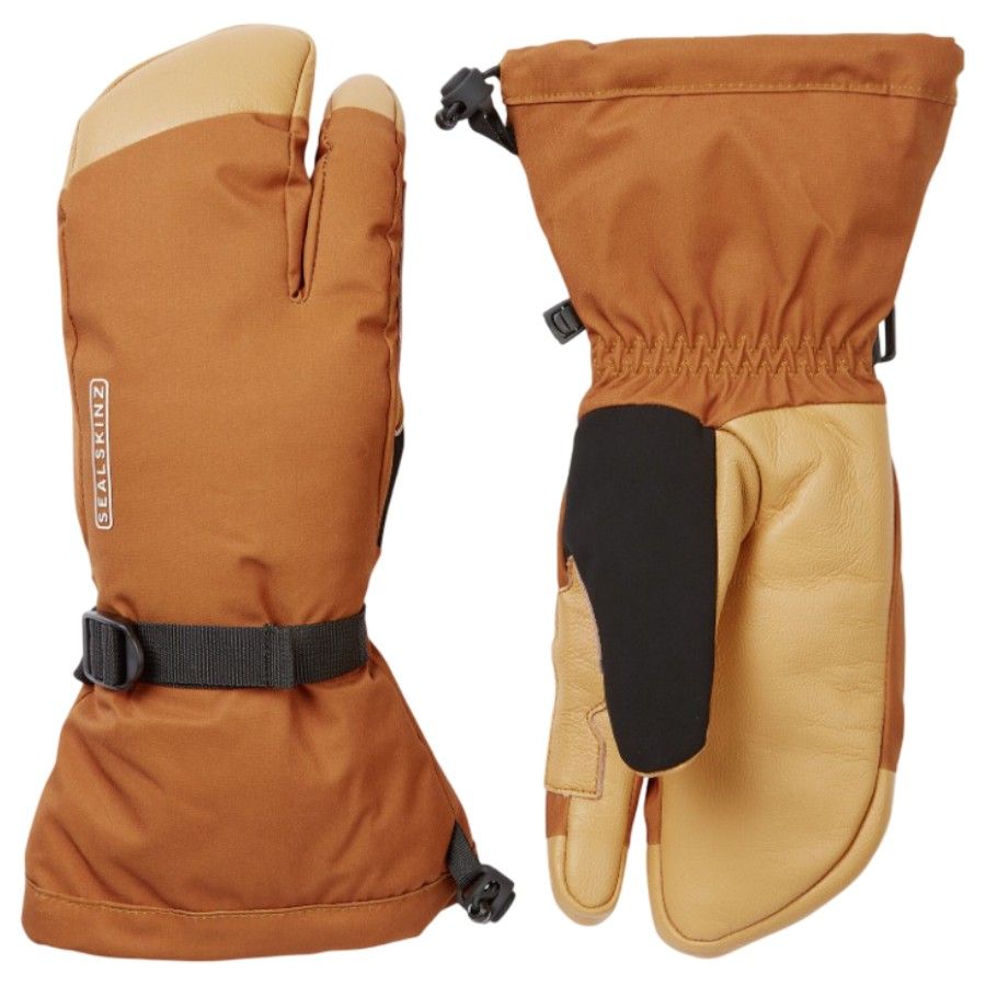 Sealskinz Congham, 3 vinger, handschoenen, oranje