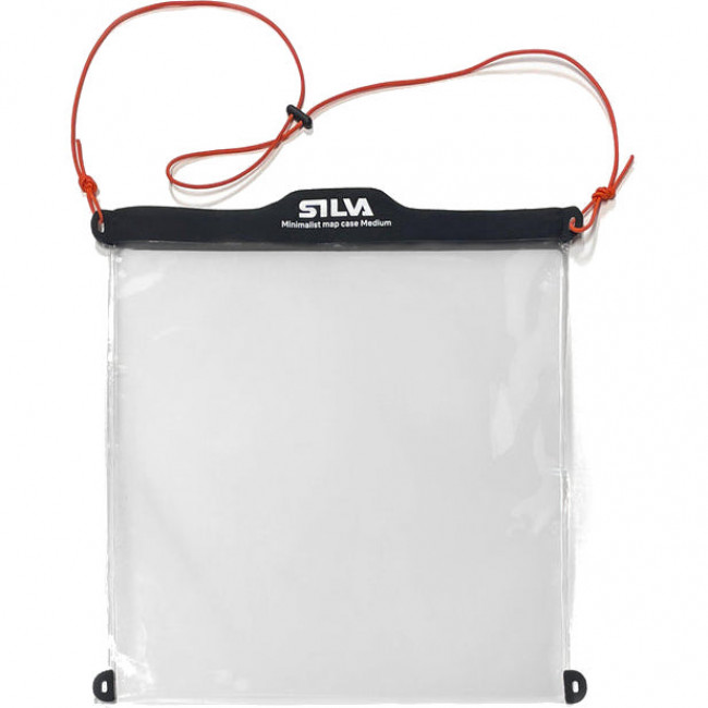 Silva Minimalist Kaarttas Medium, unisex, zwart/rood