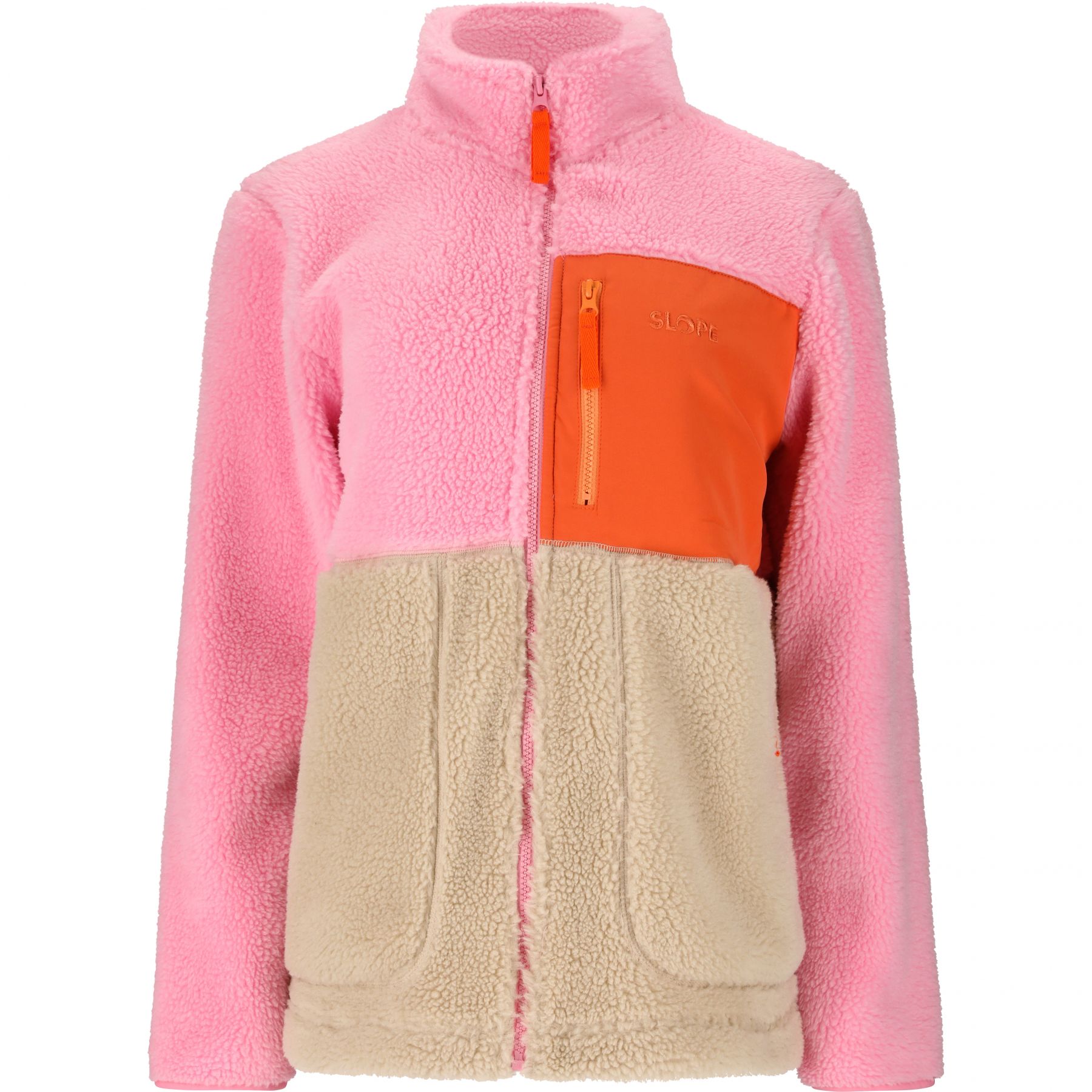 SLOPE Katau Teddy, fleecejas dames, prism pink