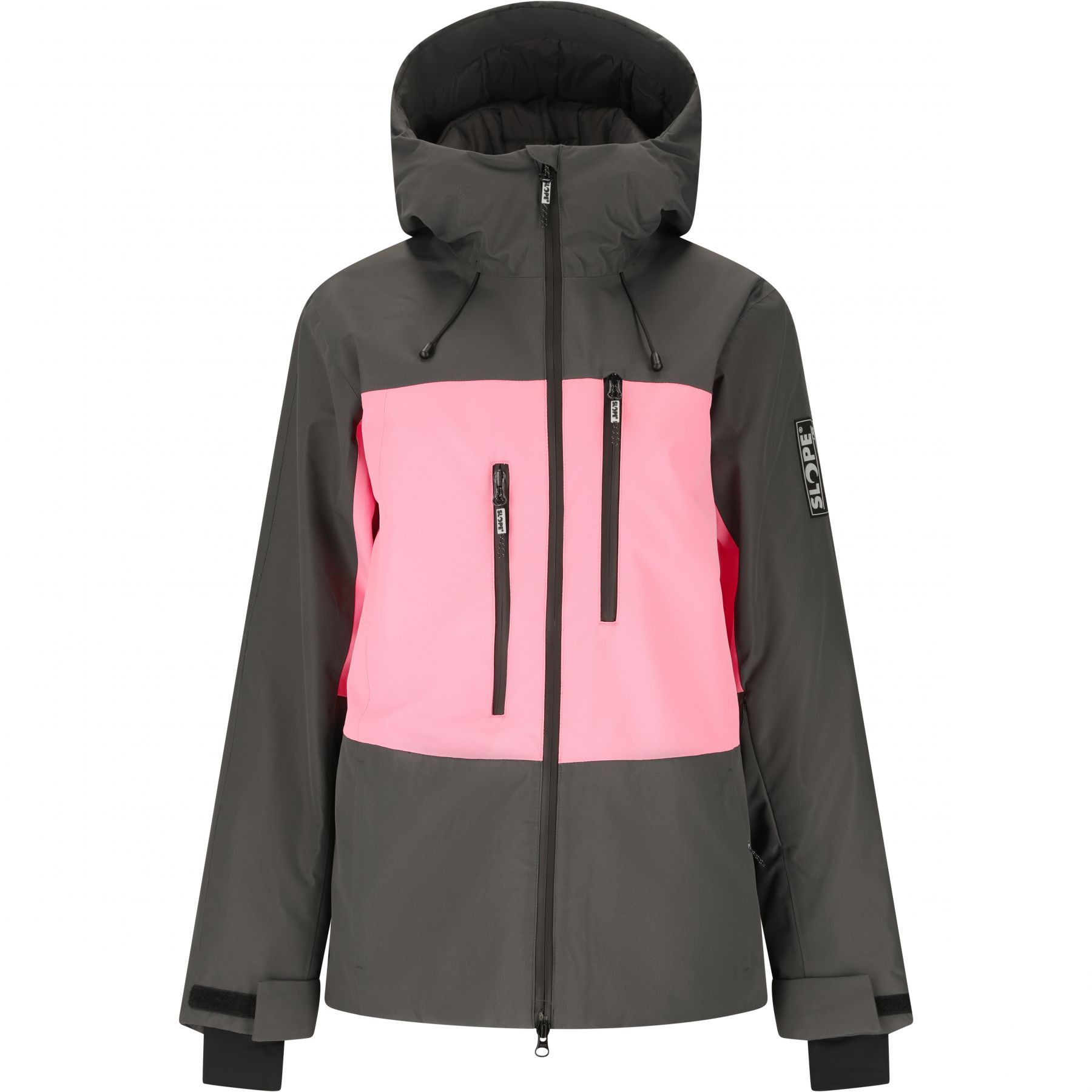 SLOPE Tuscon, ski-jas, dames, grijs/roze