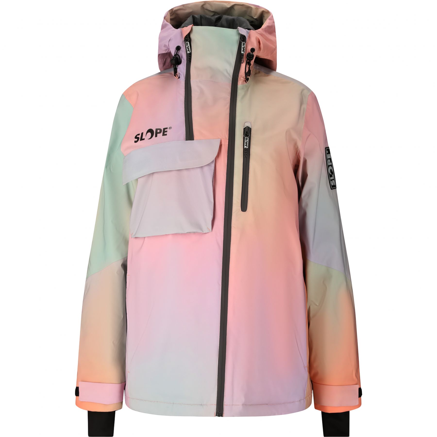 SLOPE Zuko AOP, skijack, junior, orchid petal