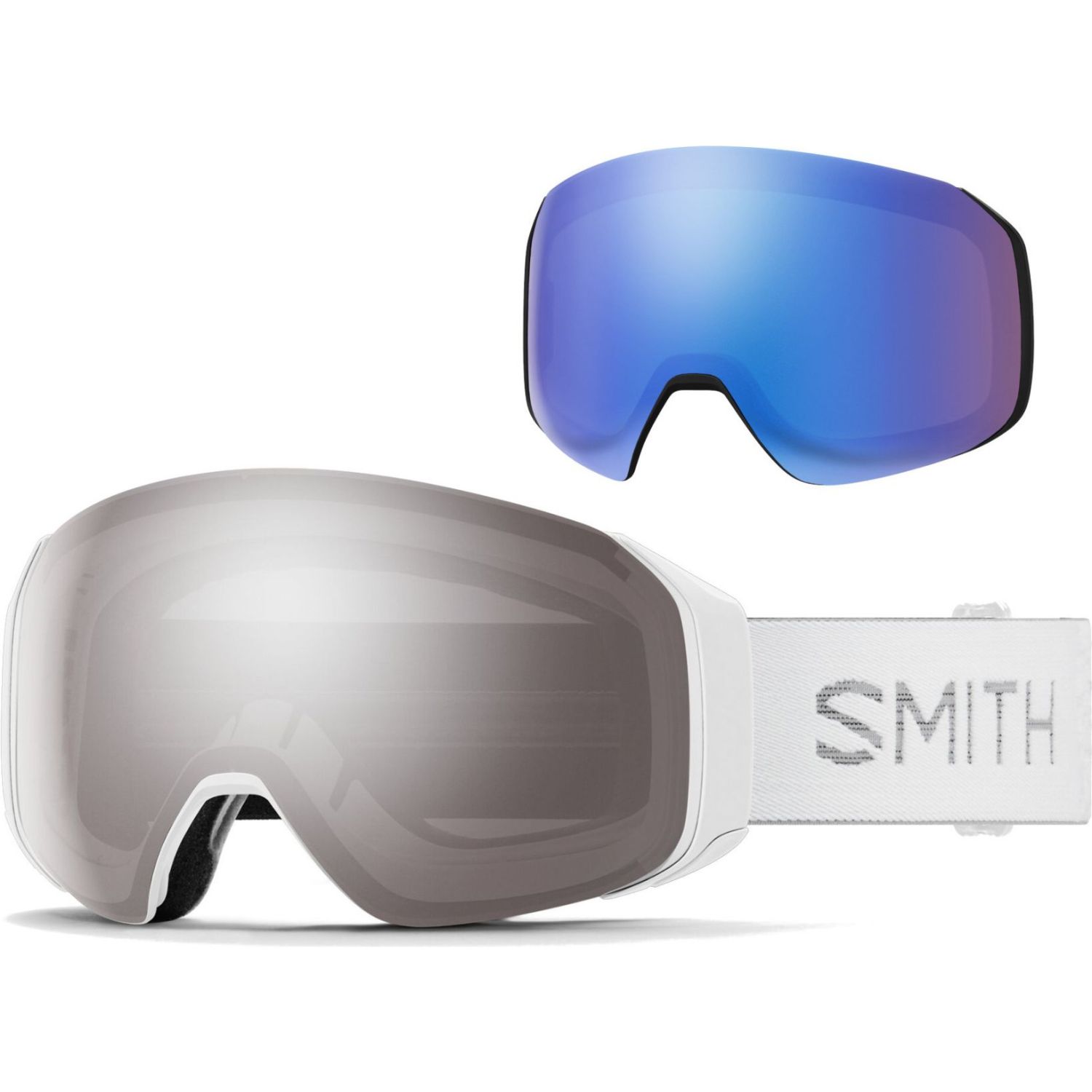 Smith 4D MAG S, ski bril, white chunky knit