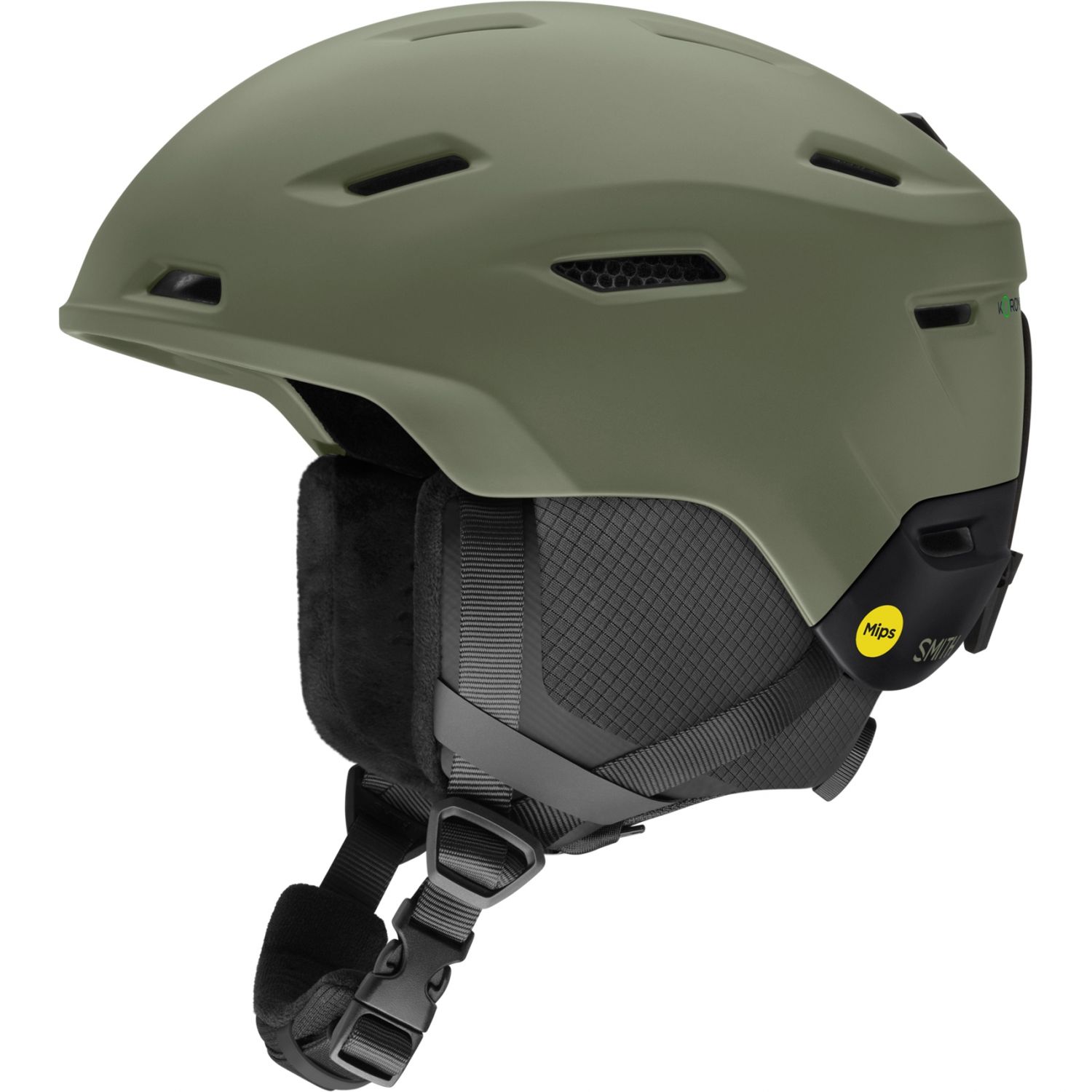 Skihelm Smith Unisex Descend Mips Matte Fatigue Green Black-M
