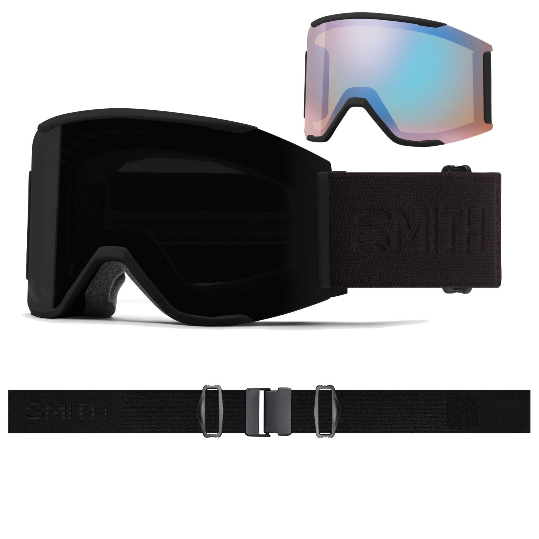 Smith Squad MAG, ski bril, blackout