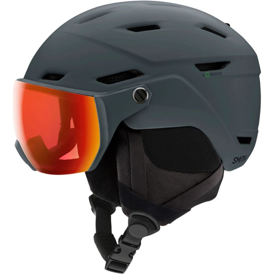Smith Survey, ski helm met vizier, grijs