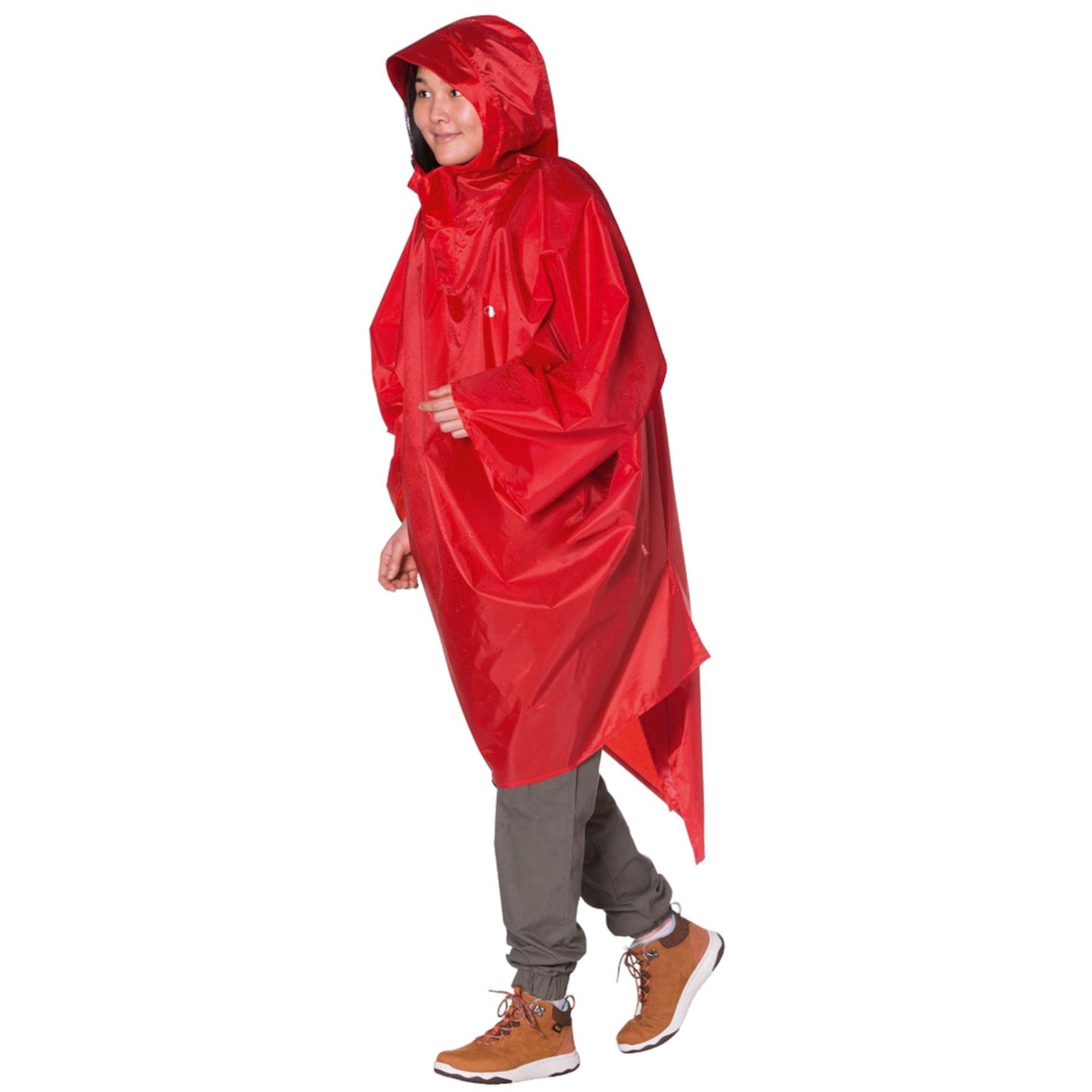 Tatonka Poncho 2, regenjas, rood