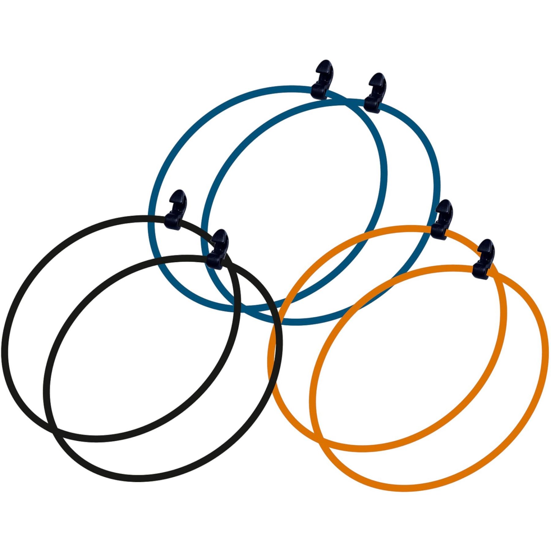 Tatonka Siliconen Band Rond, pakringen, multi, 6 stuks.
