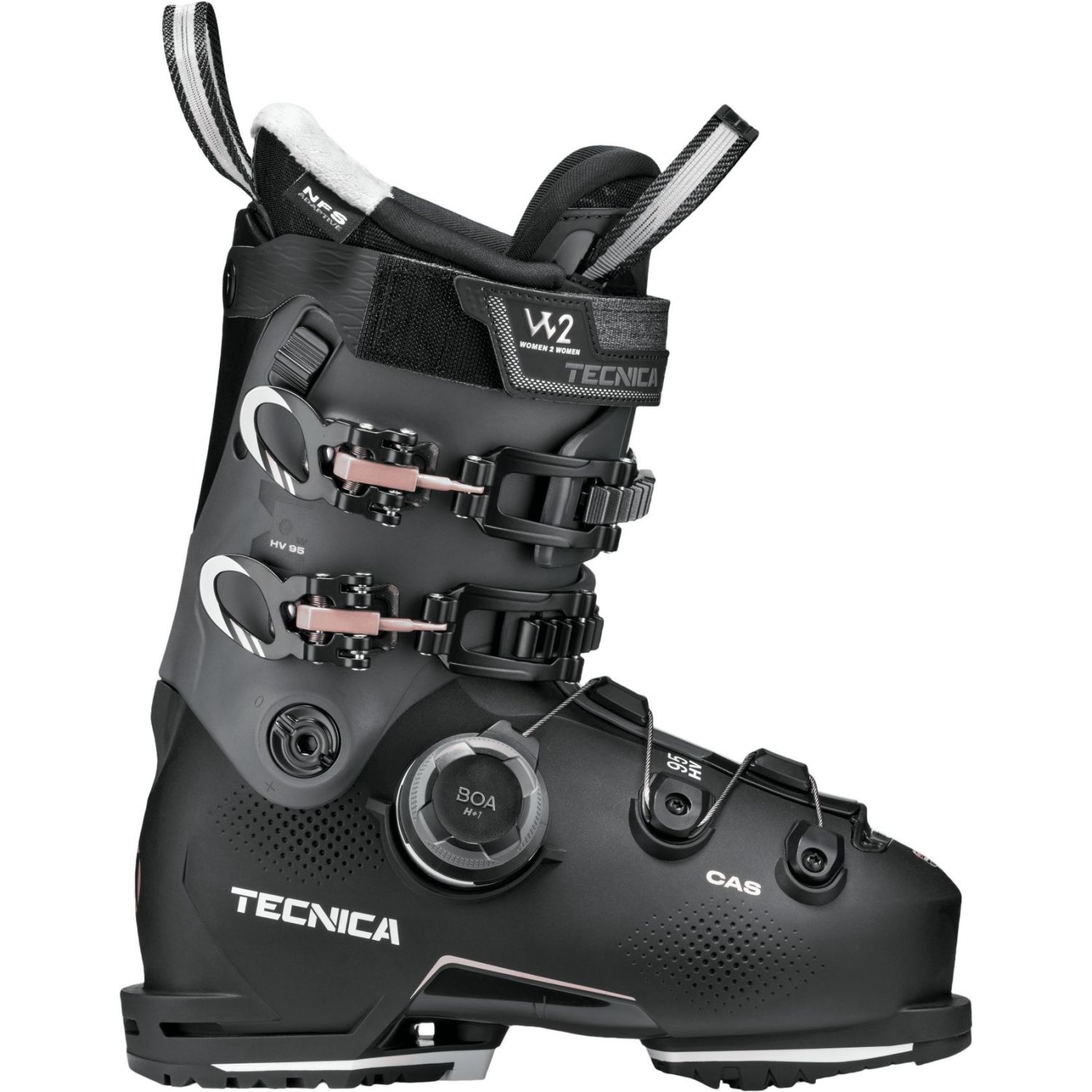 Tecnica Mach BOA HV 95 W GW, skischoenen, dames, zwart