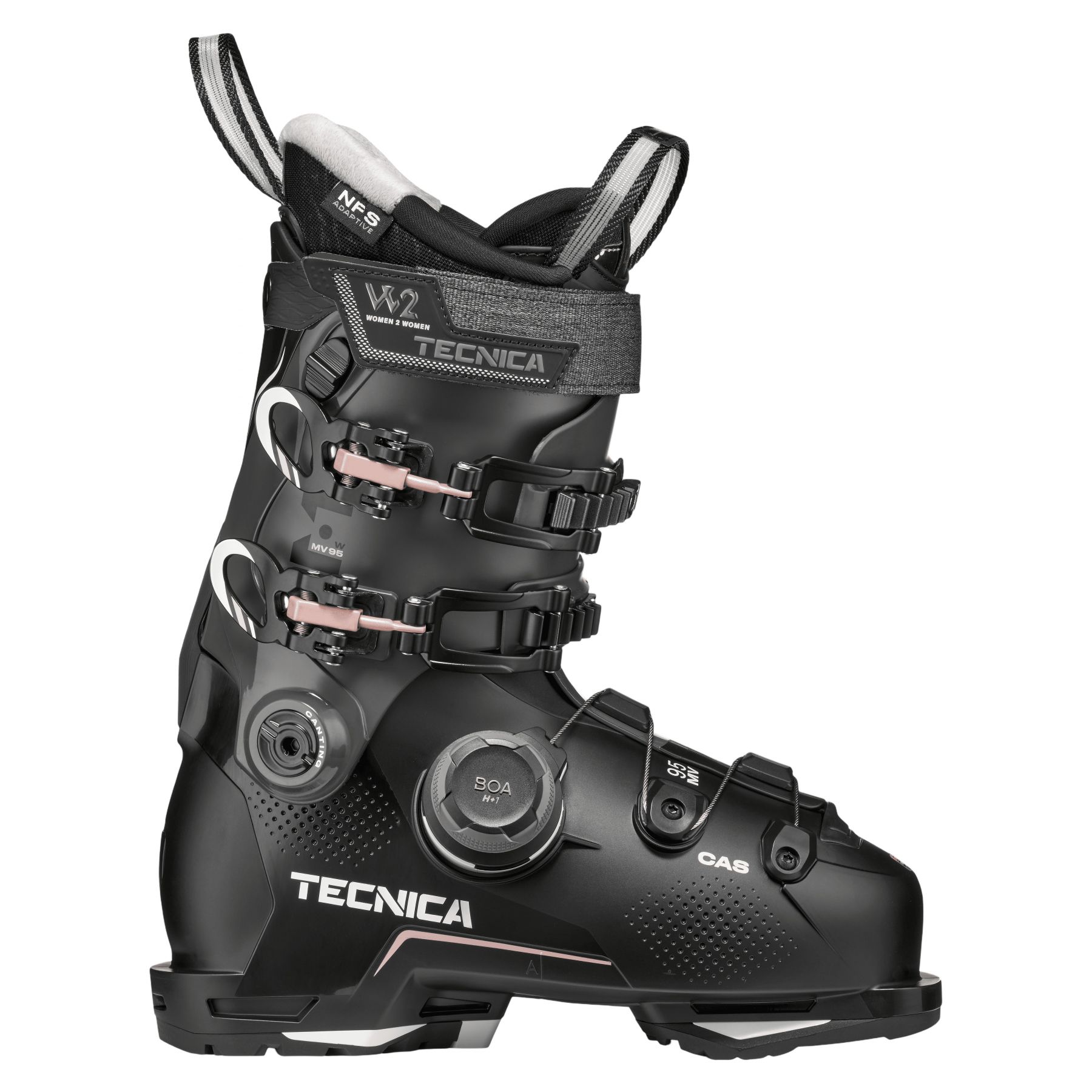Tecnica Mach BOA MV 95 W, skischoenen, dames, zwart