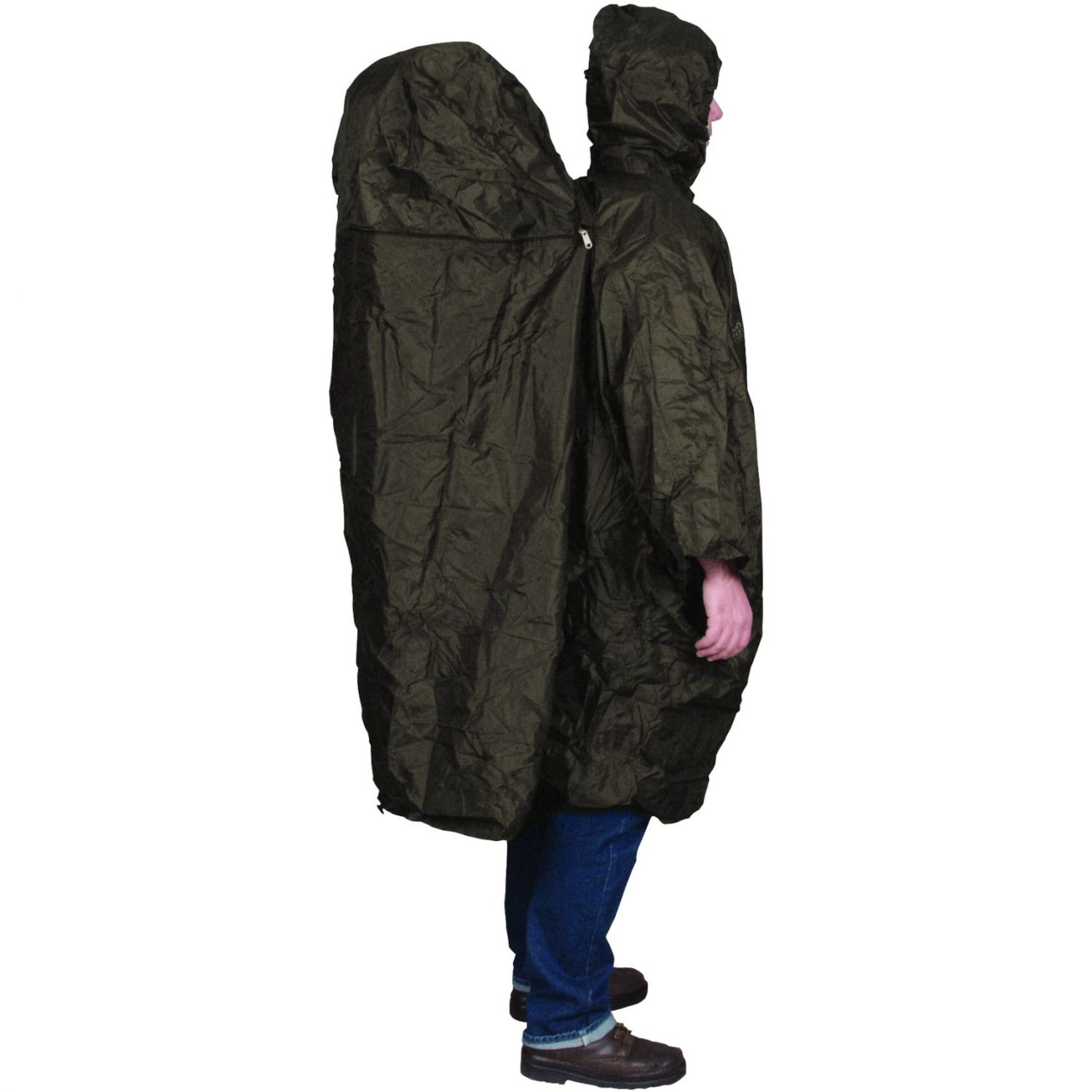 TravelSafe Regenhoes met Rugzakverlenging, L/XL, olijfgroen