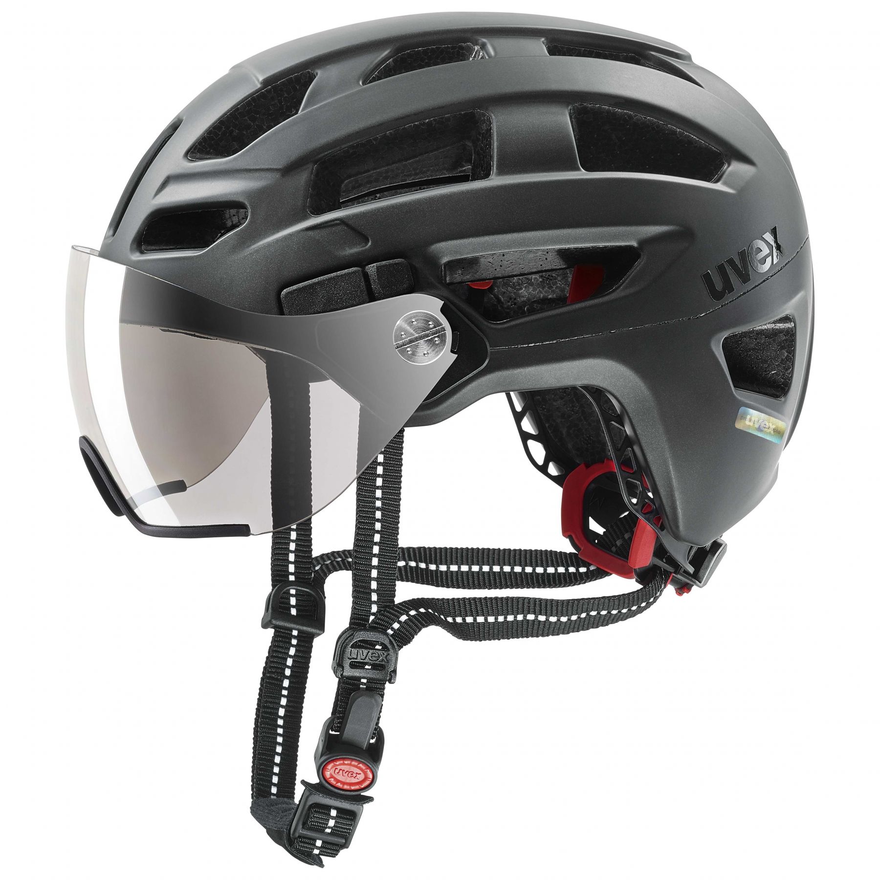 Uvex finale visor, fietshelm, zwart
