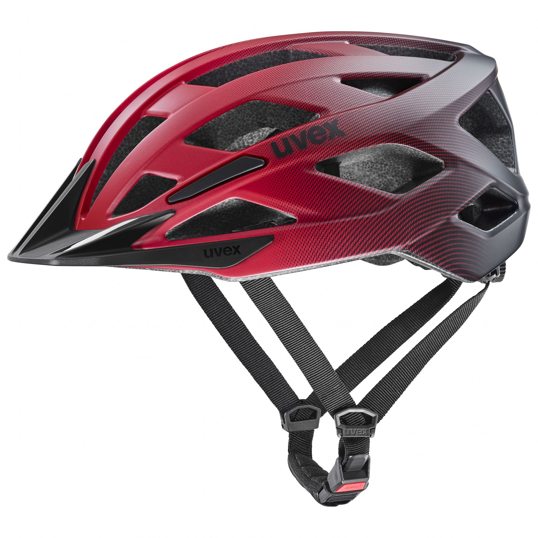 Uvex I-Vo 2, fietshelm, rood