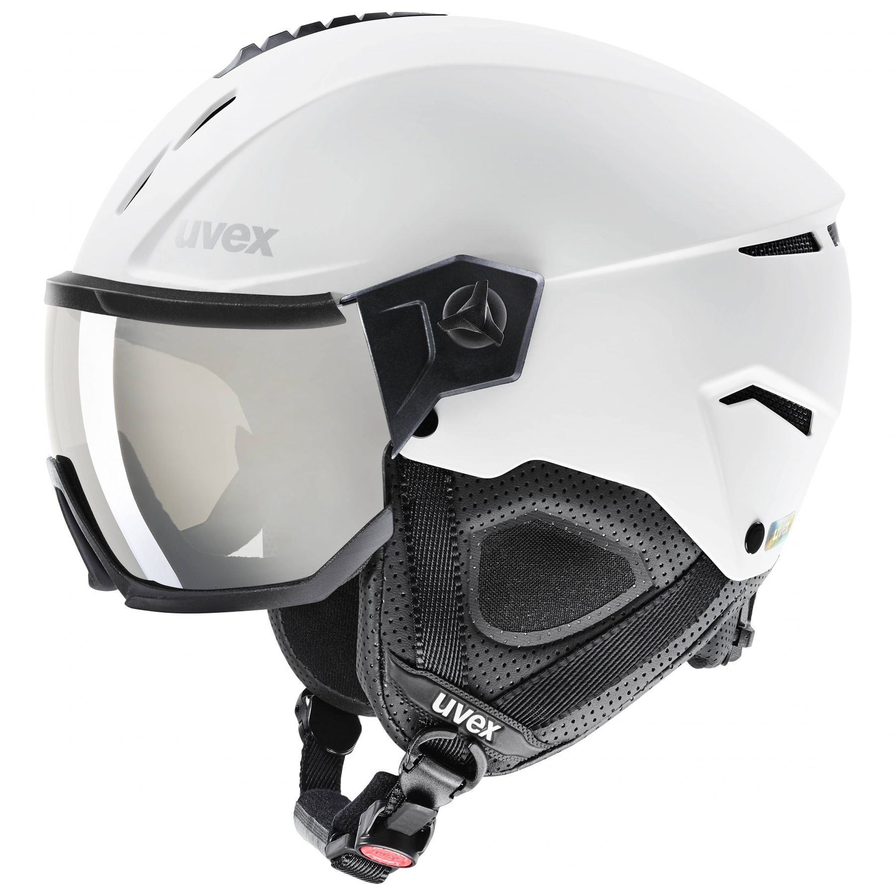Uvex Instinct Visor, ski helm met vizier, wit
