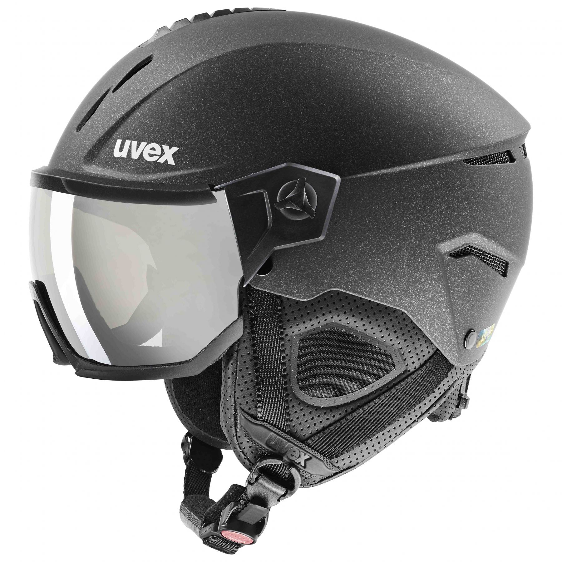 Uvex Instinct Visor Helm Met Vizier Zwart 60-62 cm / Litemirror Silver Lasergold Lite/CAT2