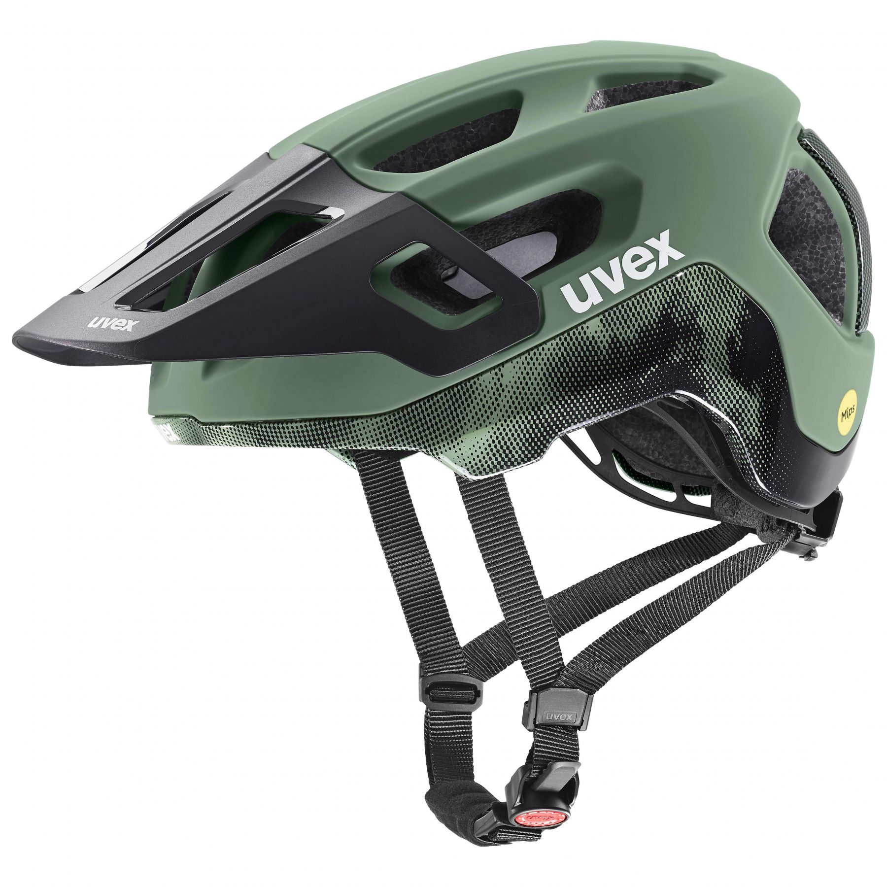 Uvex react MIPS, fietshelm, groen/zwart